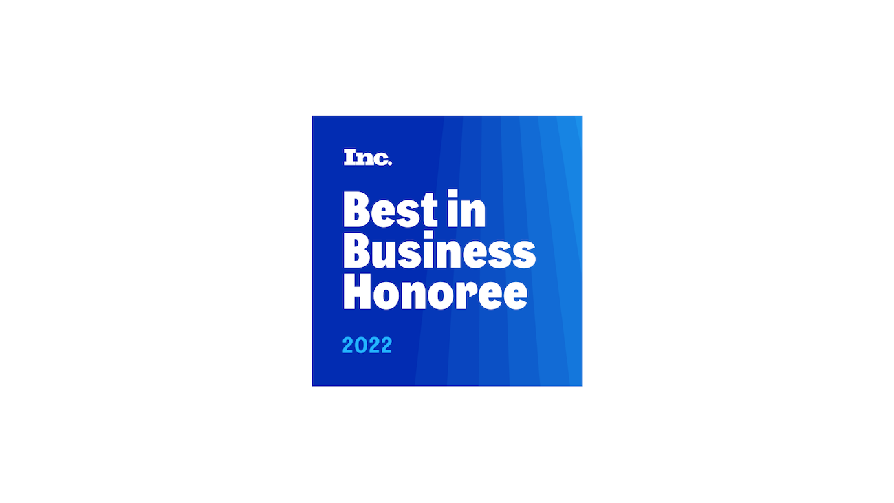 Best in business honoree award 2022