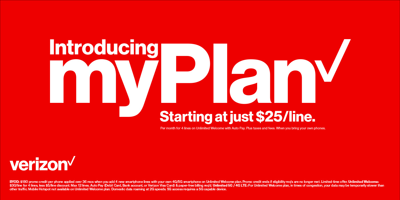 Verizon plans with TCC. The right plan for you.