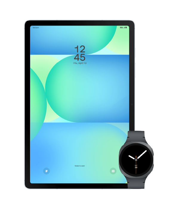 Samsung Galaxy watch 8 and tabs10