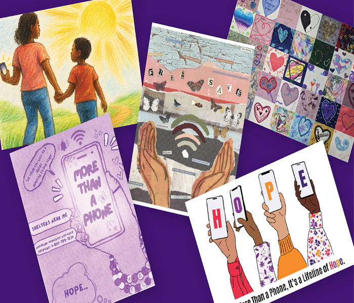 Domestic violence month cloth contest