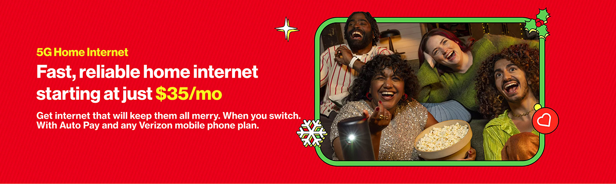 Home Internet Holiday Banner